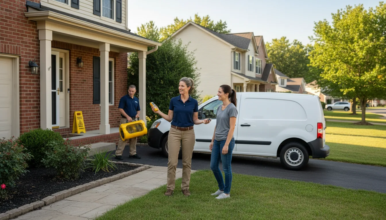 Water restoration image for Dehumidification And Cleanup Services in Floral, AR